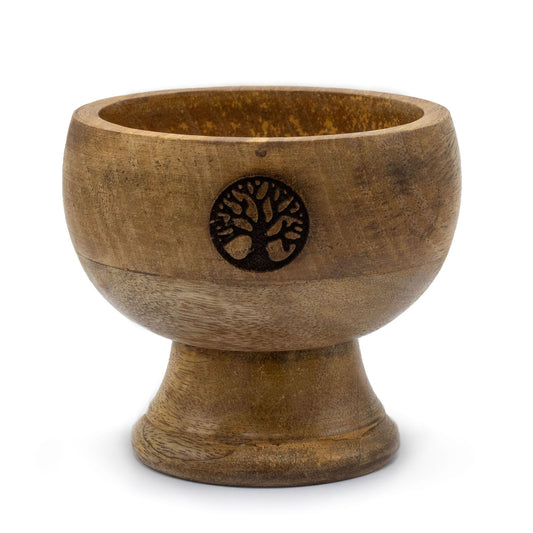 From the sacred offerings of thewitchesgarden, this Large Ritual Bowl Incense Cone Holder is engraved with the timeless Tree of Life, a symbol of connection between earth and spirit. Measuring 11x6cm, its form is both practical and deeply symbolic, designed to safely cradle incense cones while gathering ash with ease. The Tree of Life etching within the bowl radiates grounding energy, inviting balance, growth, and renewal into your ritual practice. Perfect for meditation, altar work, or sacred gatherings, t