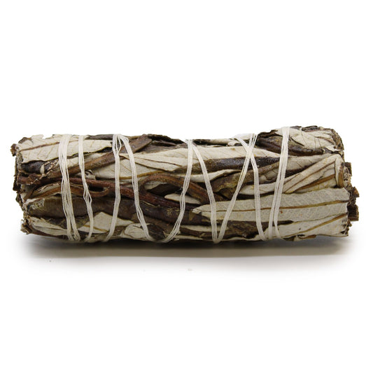 This Yerba Santa Smudge Stick (10cm) is a sacred herb of the heart—used for emotional healing, spiritual protection, and honouring the soul’s truth. Known as “Holy Herb,” Yerba Santa has long been used by medicine people to soothe grief, open the heart chakra, and protect sacred intentions.

As a shamanic healer, I turn to Yerba Santa when the spirit is tender—during times of loss, transition, or deep heart work. Its sweet, uplifting aroma supports self-love, boundary setting, and emotional release. Unlike 