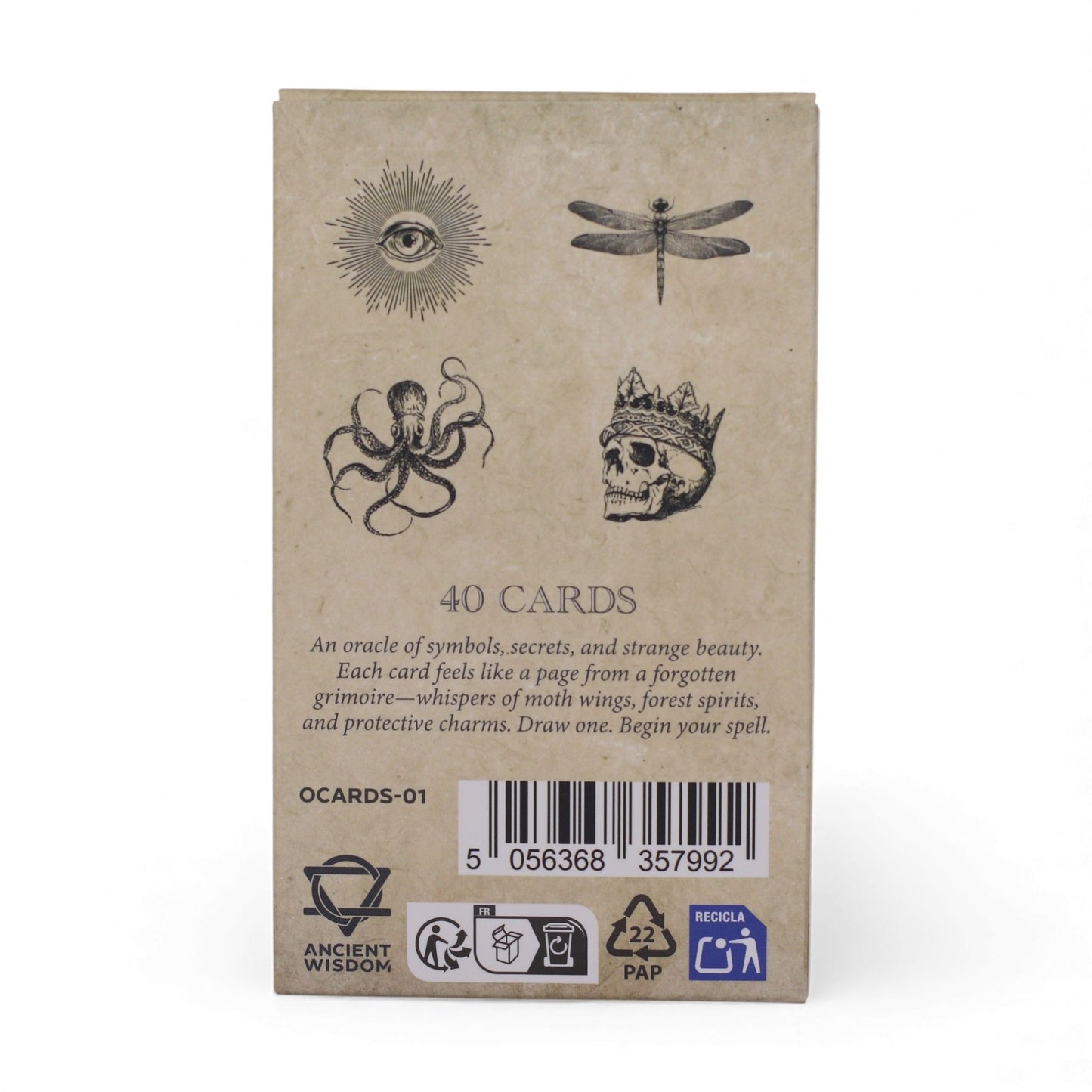 The Spellbook Oracle Cards – 40-Card Grimoire-Inspired Divination Deck