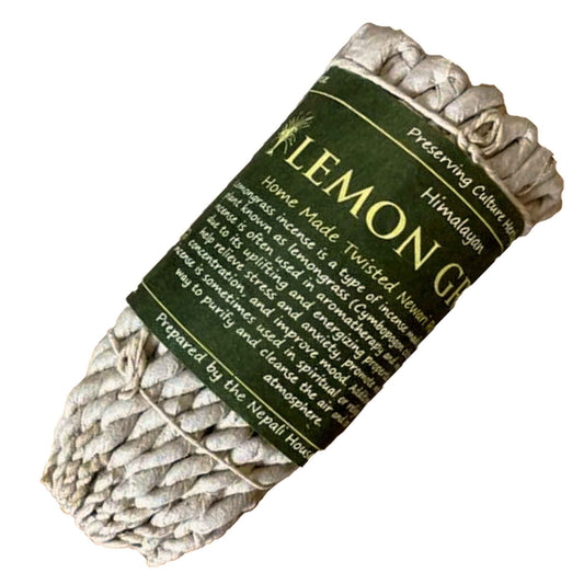 Lemongrass rope incense delivers a lively and invigorating fragrance, capturing the fresh, citrusy, and subtly earthy aroma of lemongrass stalks. Favoured for its energising and uplifting qualities, this incense is ideal for enhancing workspaces, meditation areas, or any environment where vitality and positivity are desired. Each hand-rolled rope burns for approximately 15 minutes, creating a refreshing and harmonious atmosphere.

Length: approx. 11 cm

Weight: approx. 11 g

Burning Time: 15 minutes

Invite