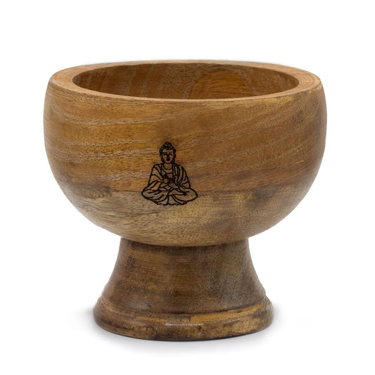 From thewitchesgarden, this Large Ritual Bowl Incense Cone Holder carries the serene presence of Buddha into your sacred space. Handcrafted with balance and intention, its 11x6cm form is ideal for catching ash while holding incense cones securely during meditation or ritual practice. The Buddha design etched within the bowl calls forth peace, mindfulness, and inner stillness, making this a powerful altar tool for grounding and centering. Whether used in daily meditation or ceremonial offerings, this holder 