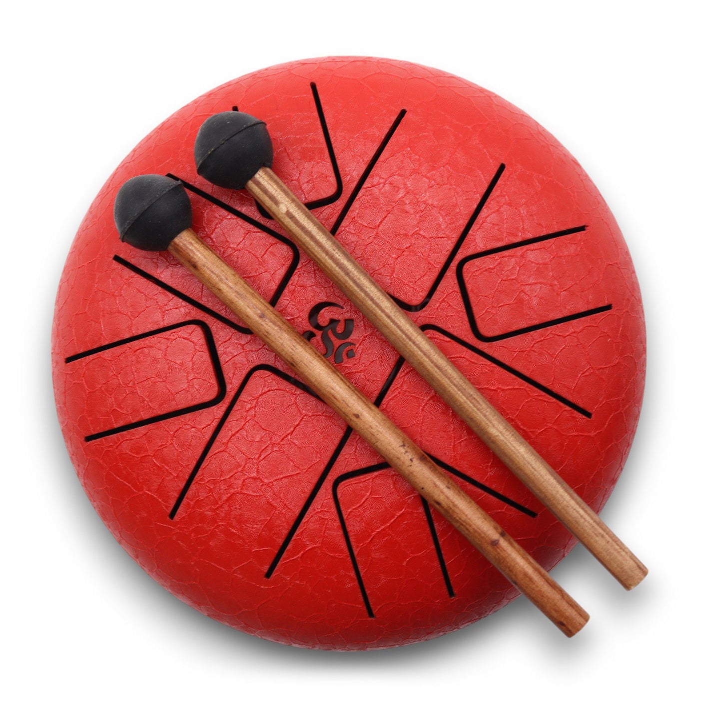Hapi Drum Om Red - 16cm | Root Chakra Pocket Drum of Protection
