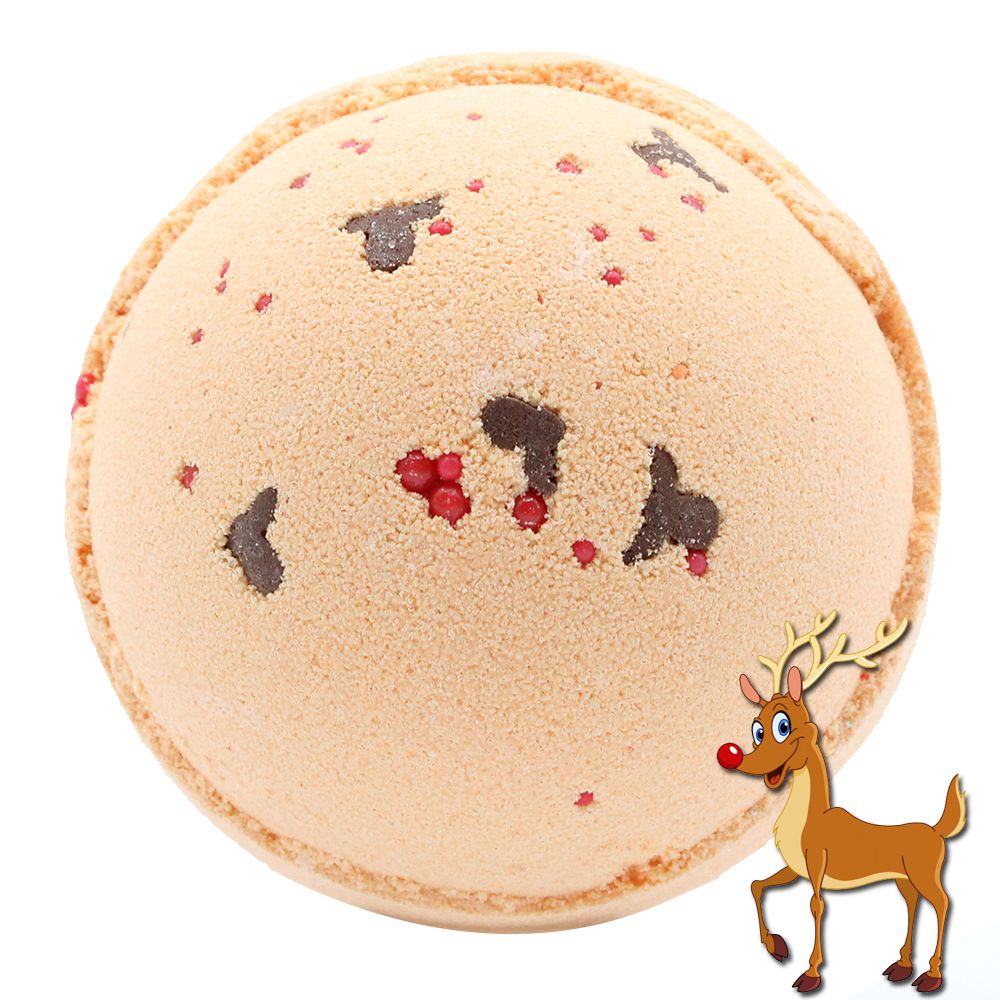 As winter deepens and the old magic stirs, this Reindeer and Red Nose Bath Bomb trots into your ritual bath with warm, sweet delight. Scented with rich toffee and caramel, it melts into the water like a festive charm, filling your cauldron with the comforting aroma of winter treats and hearth-side indulgence.

The reindeer shape, complete with its bright red nose, brings a touch of playful midwinter folklore—perfect for lifting spirits on cold nights or offering as a charming seasonal gift. As the bomb diss
