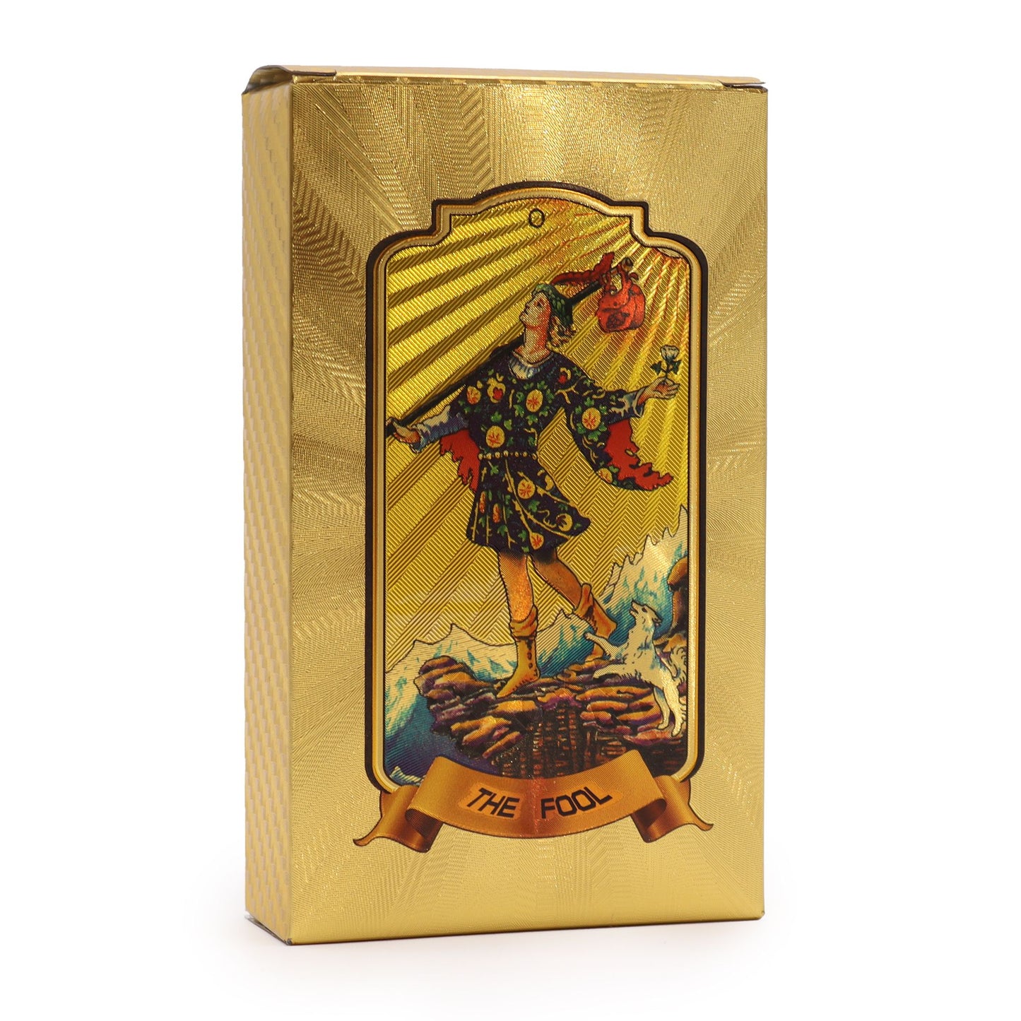Golden Tarot Deck – Radiant 78-Card Foil Tarot with Luxurious Gold Box