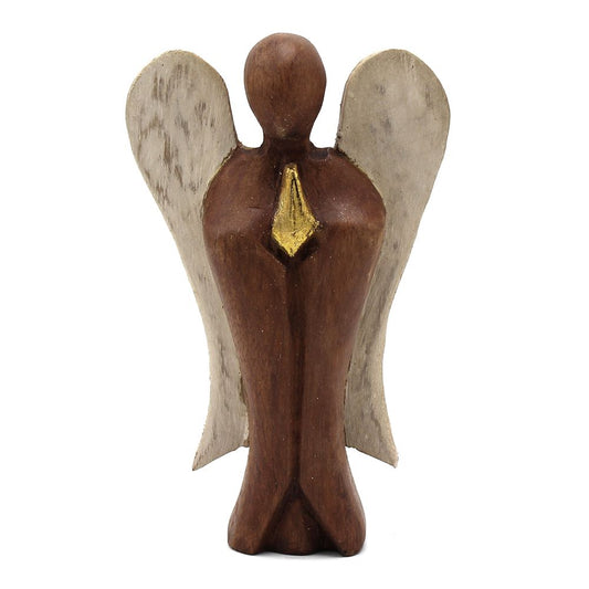 “Hati-hati” means “take care” in Indonesian – a gentle blessing captured in these hand-carved angels.

This Hati-Hati Love Angel stands 15cm tall and is lovingly hand-carved by skilled artisans in rural Indonesia. Each piece is sun-dried, polished, and delicately painted, carrying the essence of love, care, and heartfelt protection.

The Indonesian phrase hati-hati is a traditional expression reminding loved ones to “take care.” These angels embody that blessing, transforming it into a spiritual companion t