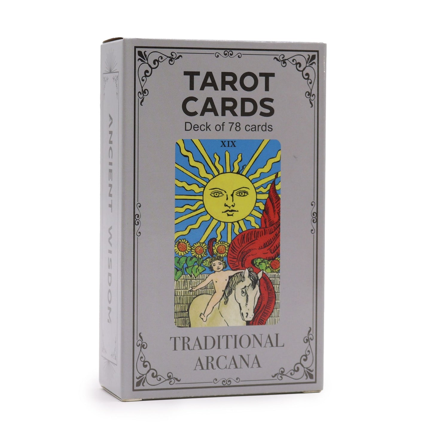 Traditional Arcana Tarot Set – Classic 78-Card Deck & Guidebook