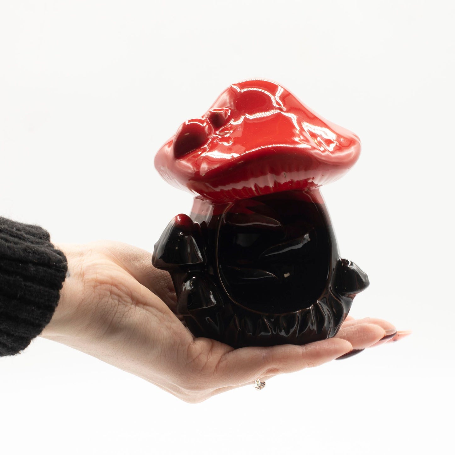 Large Red Mushroom Backflow Incense Burner – Woodland Decor