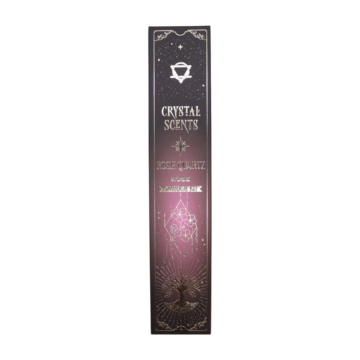 Rose Smudge Incense with Rose Quartz – Heart Healing Ritual Aroma Set