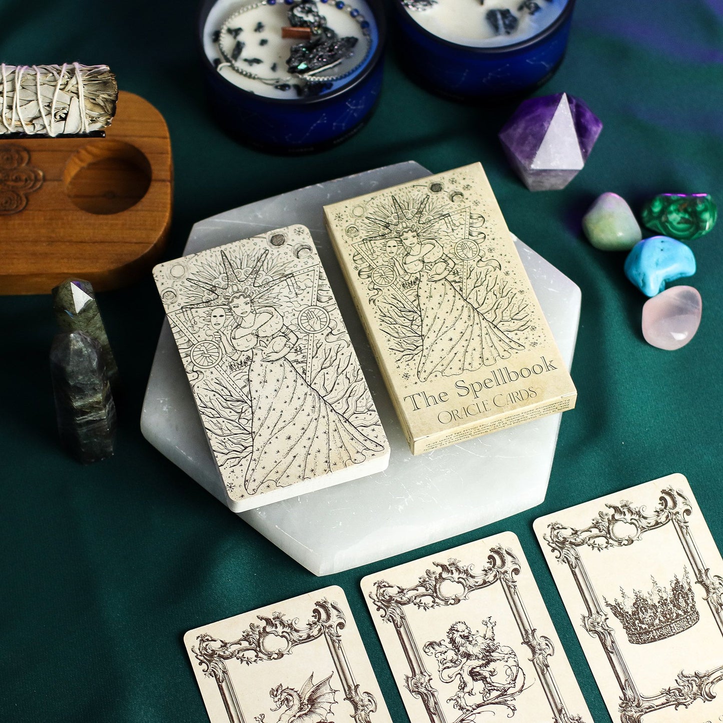 The Spellbook Oracle Cards – 40-Card Grimoire-Inspired Divination Deck