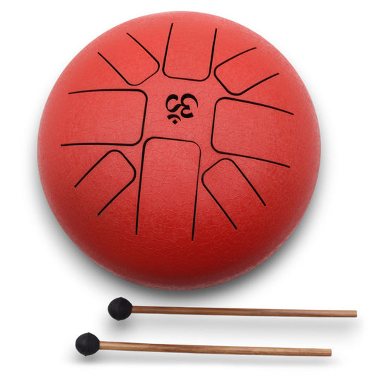 Drop into the rhythm of stability and strength with the Med Hapi Drum Om Red – 22x16cm, a powerful instrument tuned to awaken the root chakra (Muladhara). This deep, earthy drum carries 8 grounding tones to anchor your energy, release fear, and cultivate inner security.

The vivid red finish reflects the energy of the base chakra—connected to survival, belonging, and primal life force. Featuring the sacred Om symbol, this drum is perfect for meditation, reiki, sound healing, and grounding rituals that bring