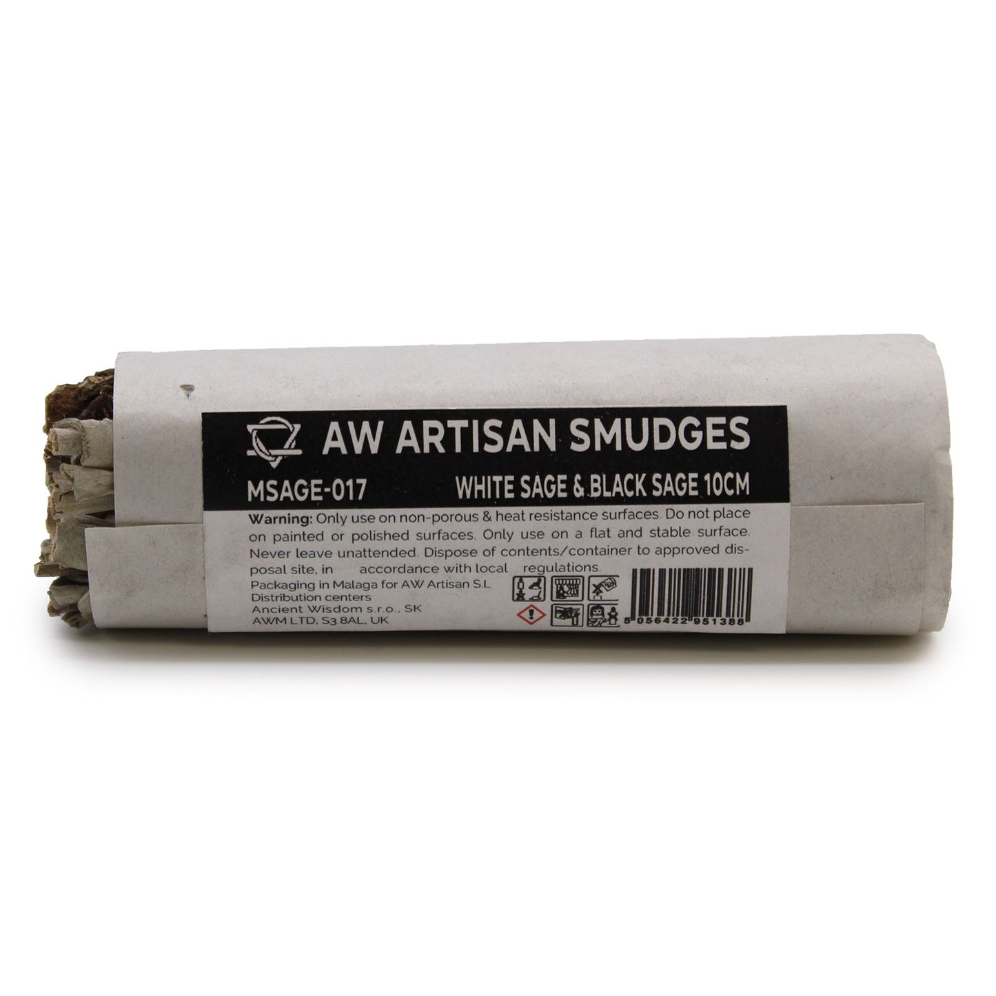 Smudge Stick – White Sage & Black Sage 10cm – Cleansing & Intuition