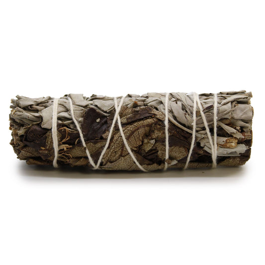 From The Witches’ Garden comes a sacred blend for purification and spiritual insight — the White Sage & Black Sage Smudge Stick. Handcrafted and measuring approximately 10cm, this bundle combines the cleansing power of white sage with the protective and intuition-enhancing properties of black sage.

Ideal for clearing negative energy, enhancing psychic awareness, and supporting dreamwork or meditation, this smudge stick invites clarity, protection, and inner guidance. Burn in your sacred space, before ritua