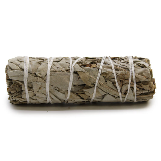 This White Sage Smudge Stick (10cm) is a timeless and sacred tool for energy cleansing, spiritual purification, and protection. Used for centuries by Indigenous healers, White Sage is revered for its powerful ability to clear negativity, reset energy, and bless people, places, and objects.

As a shamanic healer, I work with White Sage to prepare ritual space, cleanse the aura, and remove stagnant energy that weighs on the body and spirit. Its crisp, earthy scent opens the space to light, clarity, and higher