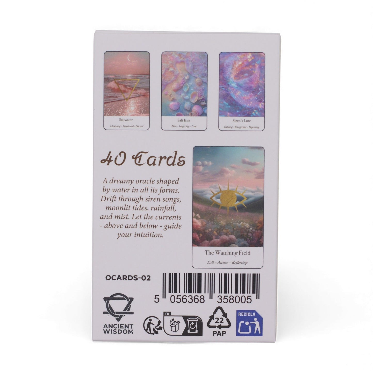 Ethereal Waters Oracle Cards – 40-Card Ocean-Inspired Divination Deck