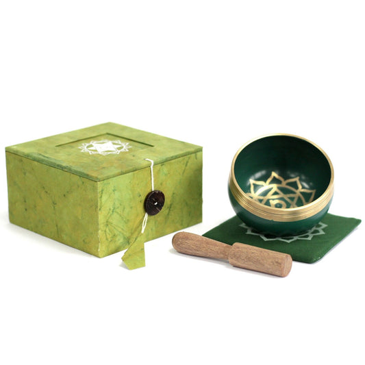 Heart Chakra Singing Bowl | Green Anahata Sound Healing Tool