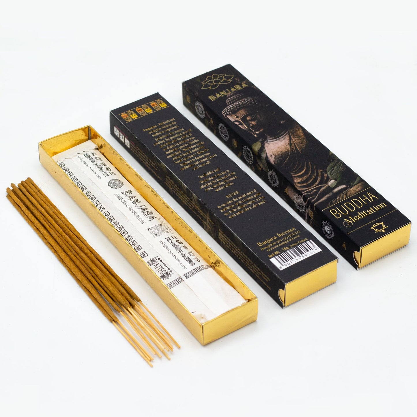 Banjara Buddha Incense Gift Set – Six Fragrances for Calm, Balance & Spirit