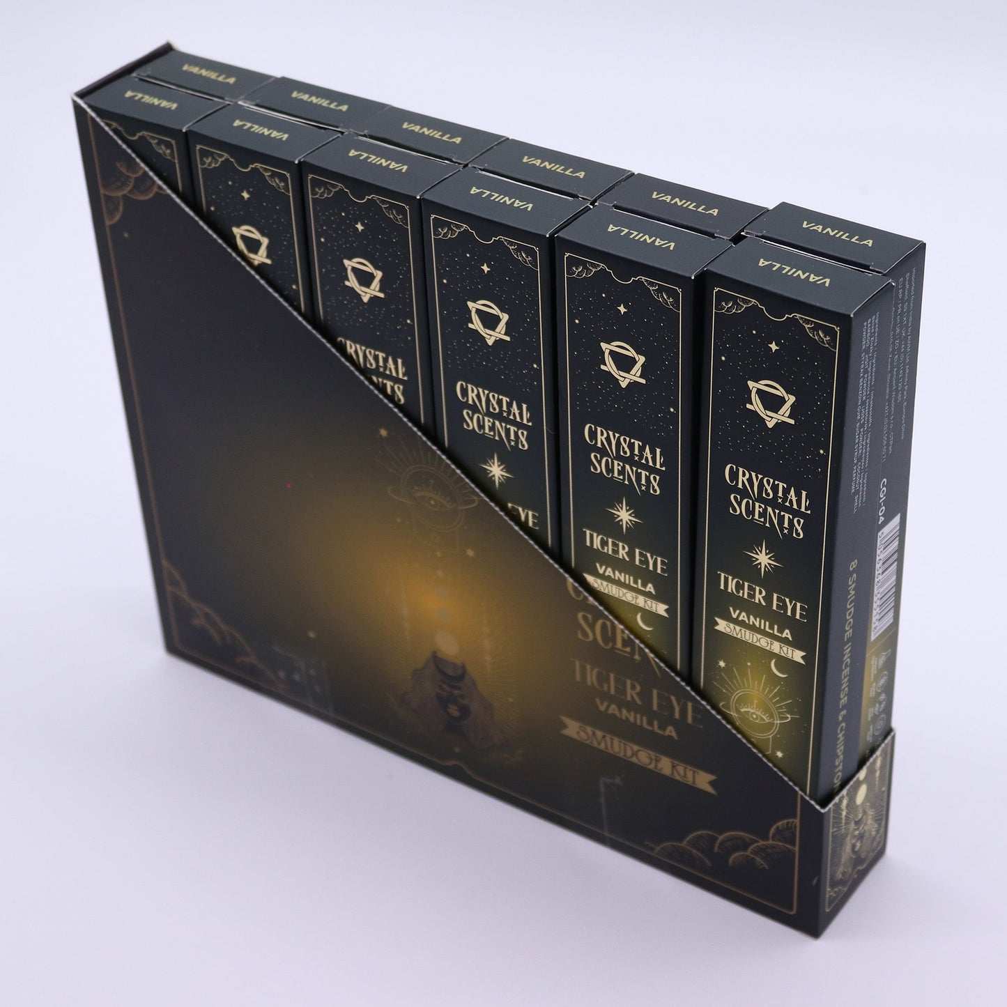Vanilla Smudge Incense with Tiger Eye – Comforting Ritual Aroma Set