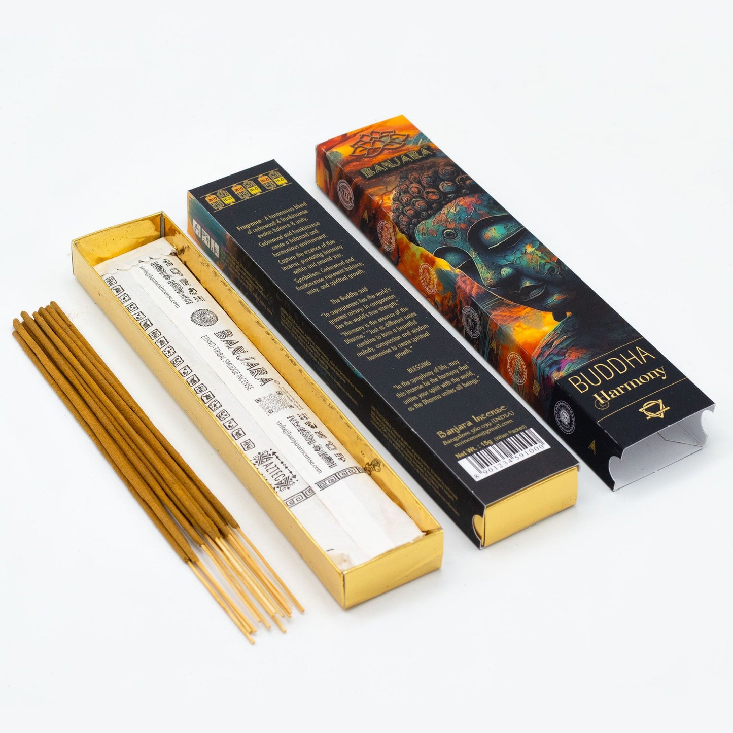 Banjara Buddha Harmony Incense – Balancing Herbal Sticks for Peace & Unity