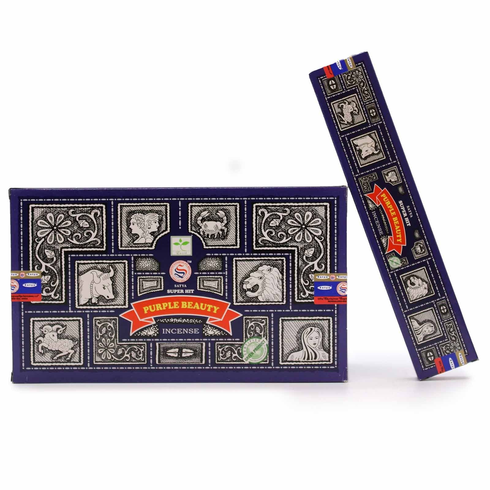 Indulge your senses with Super Hit Purple Beauty Incense. Each 15gm pack contains approximately 12 handcrafted sticks from India, designed to enhance meditation, yoga, and energy healing rituals.

Purple Beauty is celebrated in folklore for its enchanting and balancing aroma, associated with intuition, spiritual insight, and emotional healing. Lighting these incense sticks invites serenity, clears negative energy, and supports a harmonious, mindful environment.

Perfect for spiritual practitioners, these st