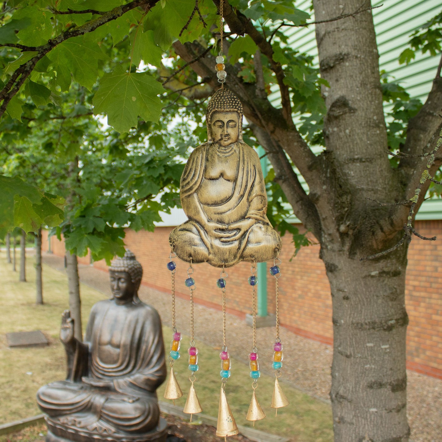 Indian Chimes - Lrg Buddha 5 Bell Chimes