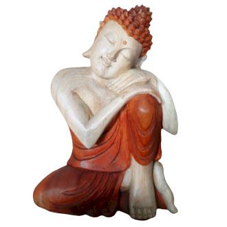 he gesture of meditation is the still mirror of the mind, holding the wisdom of awakening.

This 30cm Buddha statue is carefully hand-carved from suar wood, shaped through traditional methods that demand patience and devotion. Each detail — from the serene facial features to the flowing robes — is brought to life by the artisan’s tools, making every statue a unique work of sacred art.

The Buddha is depicted in the Dhyana Mudra, the Gesture of Thinking and Meditation. Both hands rest upon the lap, palms ope