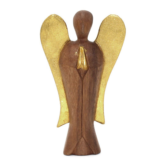 “Hati-hati” means “take care” in Indonesian – a gentle blessing brought to life in these hand-carved angels.

This Hati-Hati Joy Angel stands 15cm tall and is meticulously hand-carved by skilled artisans in rural Indonesia. Each angel is sun-dried, polished, and delicately painted, radiating happiness, positivity, and loving care.

The Indonesian phrase hati-hati is traditionally used to express a heartfelt “take care.” This Joy Angel embodies that blessing, inviting uplifting energy, laughter, and light in