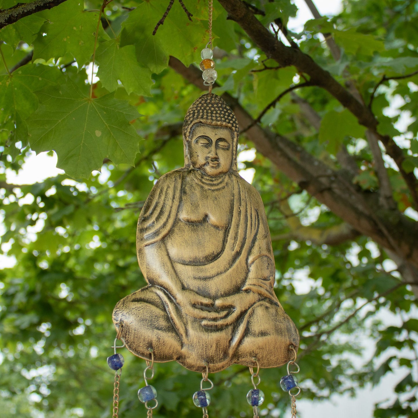 Indian Chimes - Lrg Buddha 5 Bell Chimes