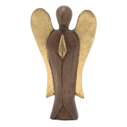 “Hati-hati” means “take care” in Indonesian – a blessing carved into every hand-crafted angel.

This Hati-Hati Guardian Angel stands 15cm tall and is meticulously hand-carved by skilled artisans in rural Indonesia. Each angel is sun-dried, polished, and delicately painted, creating a unique piece that carries protection, care, and spiritual guidance.

The Indonesian phrase hati-hati is traditionally spoken as a loving reminder to “take care.” This Guardian Angel embodies that intention, offering watchfulnes