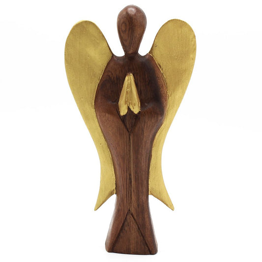 “Hati-hati” means “take care” in Indonesian – a gentle blessing infused into these hand-carved angels.

This Hati-Hati Joy Angel stands 20cm tall and is lovingly hand-carved by skilled artisans in rural Indonesia. Each angel is sun-dried, polished, and delicately painted, carrying the radiant energy of happiness, positivity, and heartfelt care.

The Indonesian phrase hati-hati is more than a reminder to be careful; it is a blessing of thoughtful attention and protection. This Joy Angel embodies that intenti