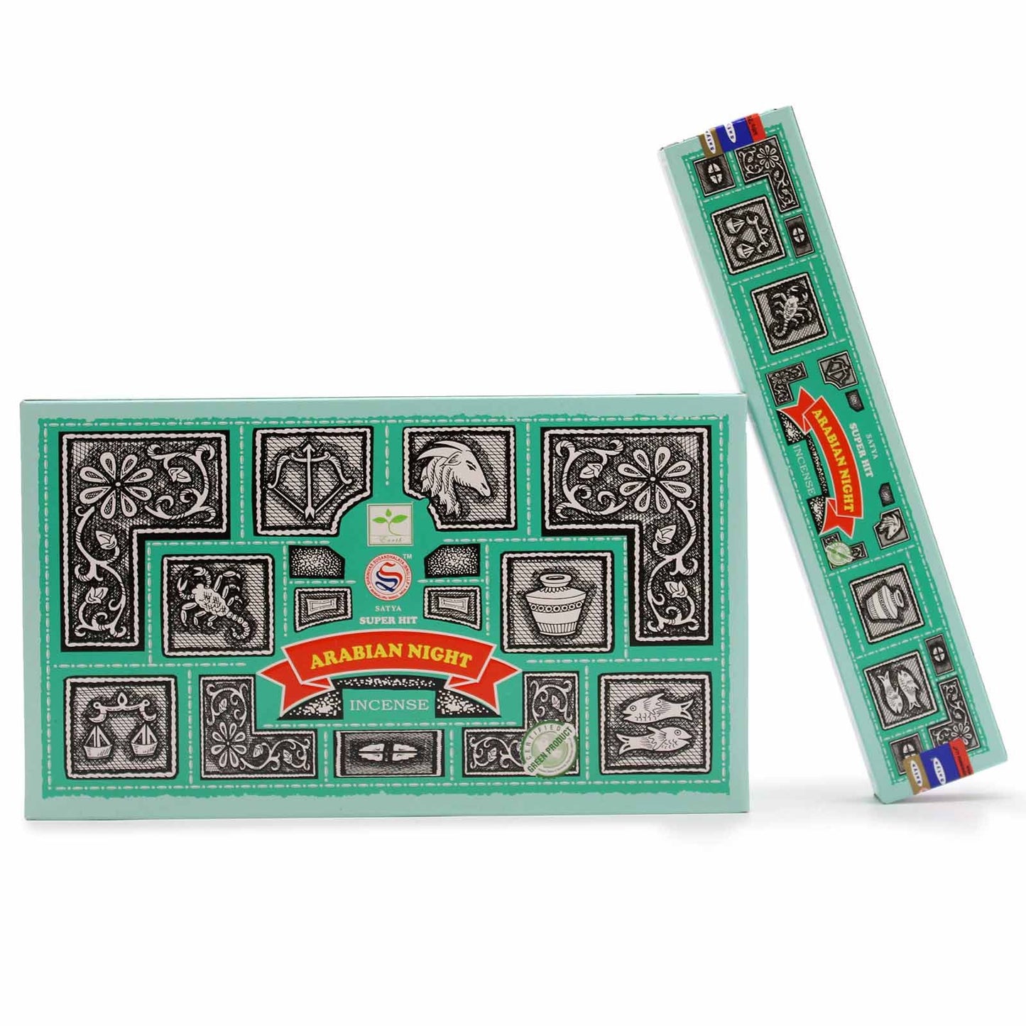“Ignite the night with ancient fragrance, where smoke becomes prayer and protection becomes breath.”

Satya Super Hit Arabian Night Incense Sticks are crafted in India, home of centuries-old incense tradition. Each 15g pack holds around 12 hand-rolled sticks, made from a sandalwood base infused with floral oils and resins.

Beloved by healers and mystics, the Super Hit blend is said to open pathways for meditation, balance the spirit, and clear away lingering negativity. In folklore, burning this incense at