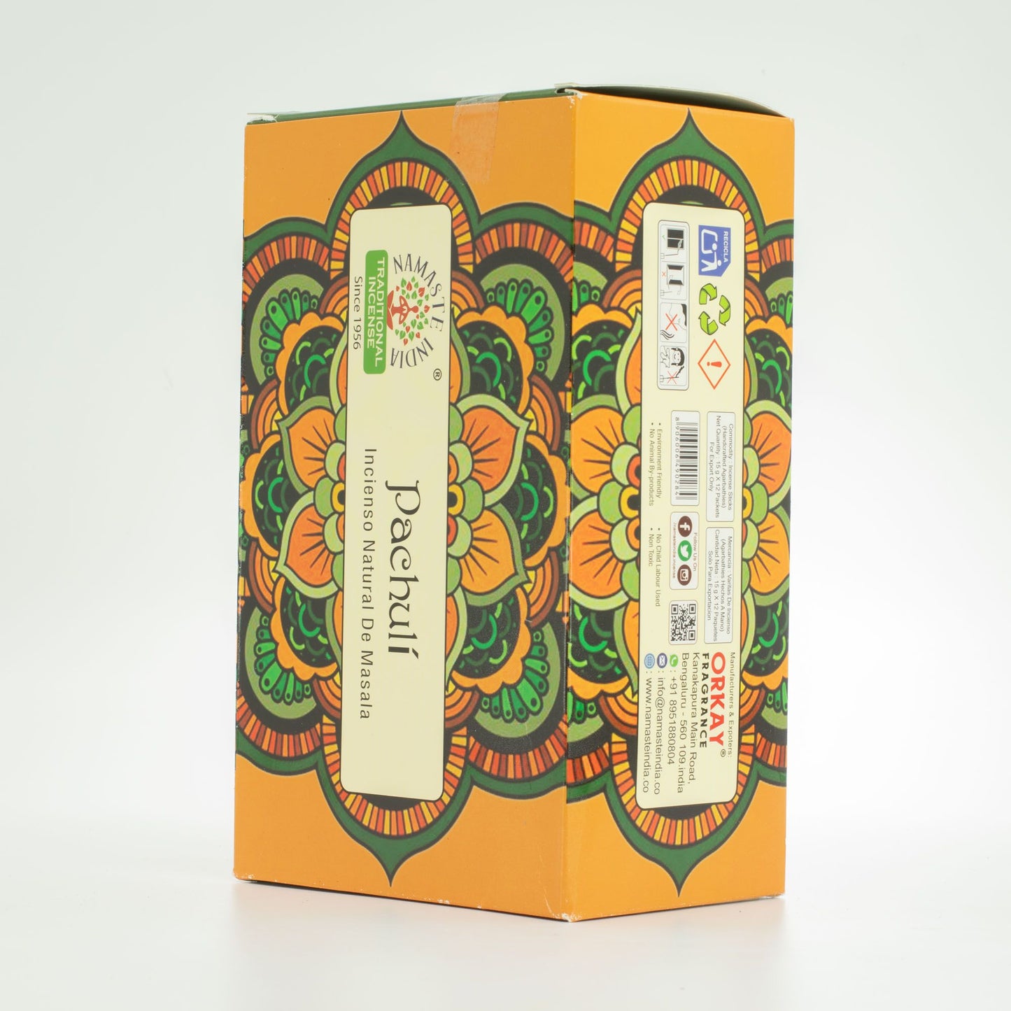Namaste Mandala Masala Incense – Patchouli Earthy Ritual Incense