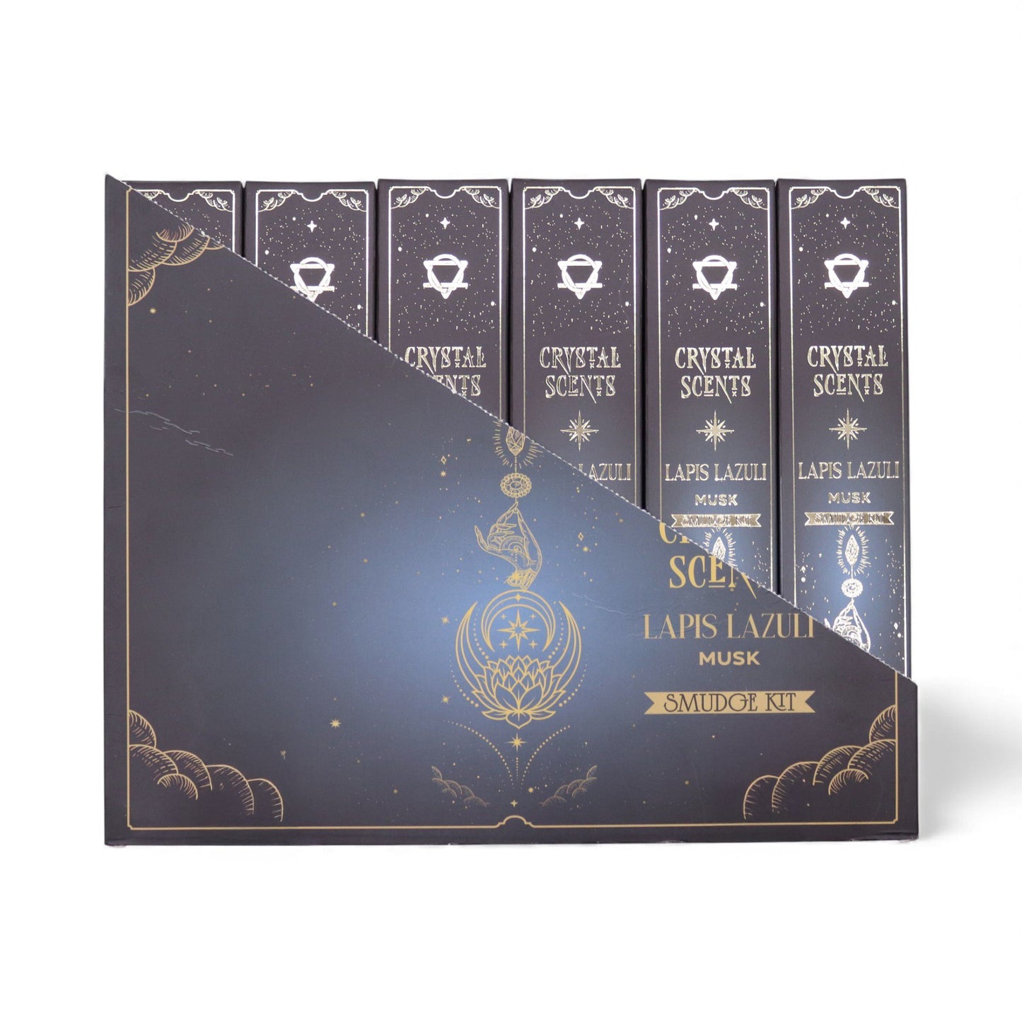 Musk Smudge Incense with Lapis Lazuli – Grounding Celestial Ritual Set