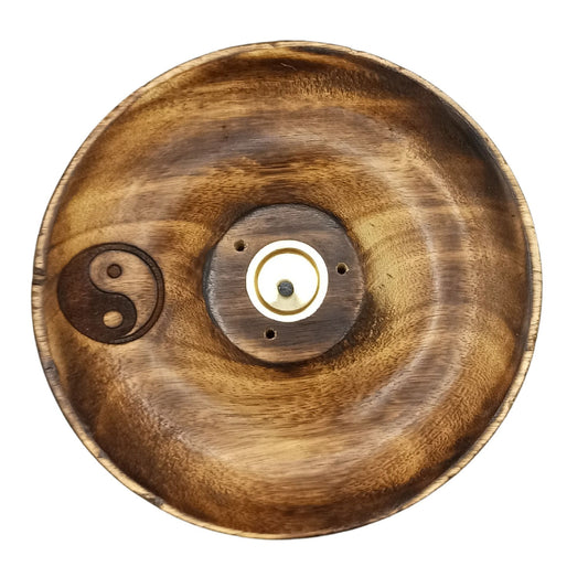 Embrace the balance of opposites with the Incense Stick & Cone Burner Disc – Yin & Yang. Featuring the ancient Taoist symbol of duality and unity, this burner is a visual reminder of harmony between light and shadow, rest and action, stillness and movement. Crafted to hold both incense sticks and cones, it brings mindful equilibrium to your daily rituals and sacred space.

The Yin & Yang design invites contemplation and inner reflection, grounding your spiritual practice in the timeless dance of balance. Wh