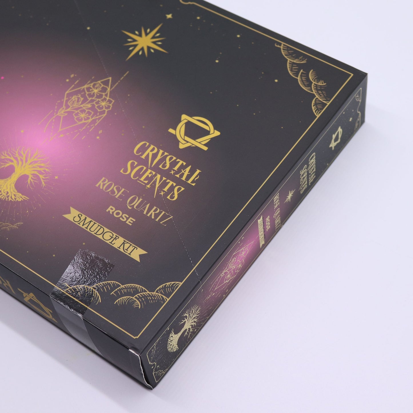 Rose Smudge Incense with Rose Quartz – Heart Healing Ritual Aroma Set