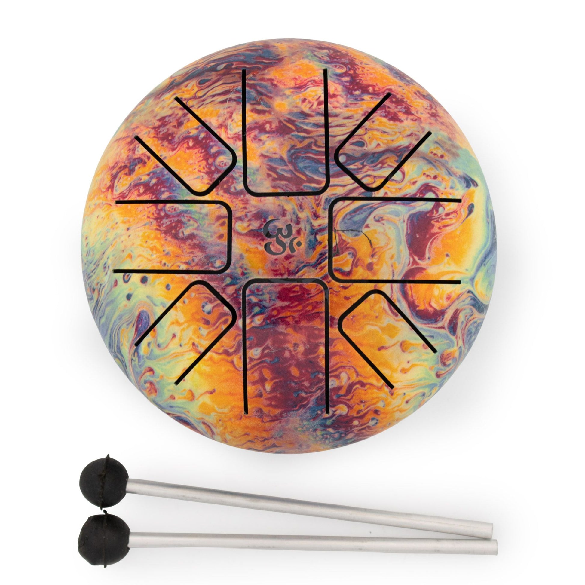 Low Med  steel Drum Volcanic Splash - 14x7cm