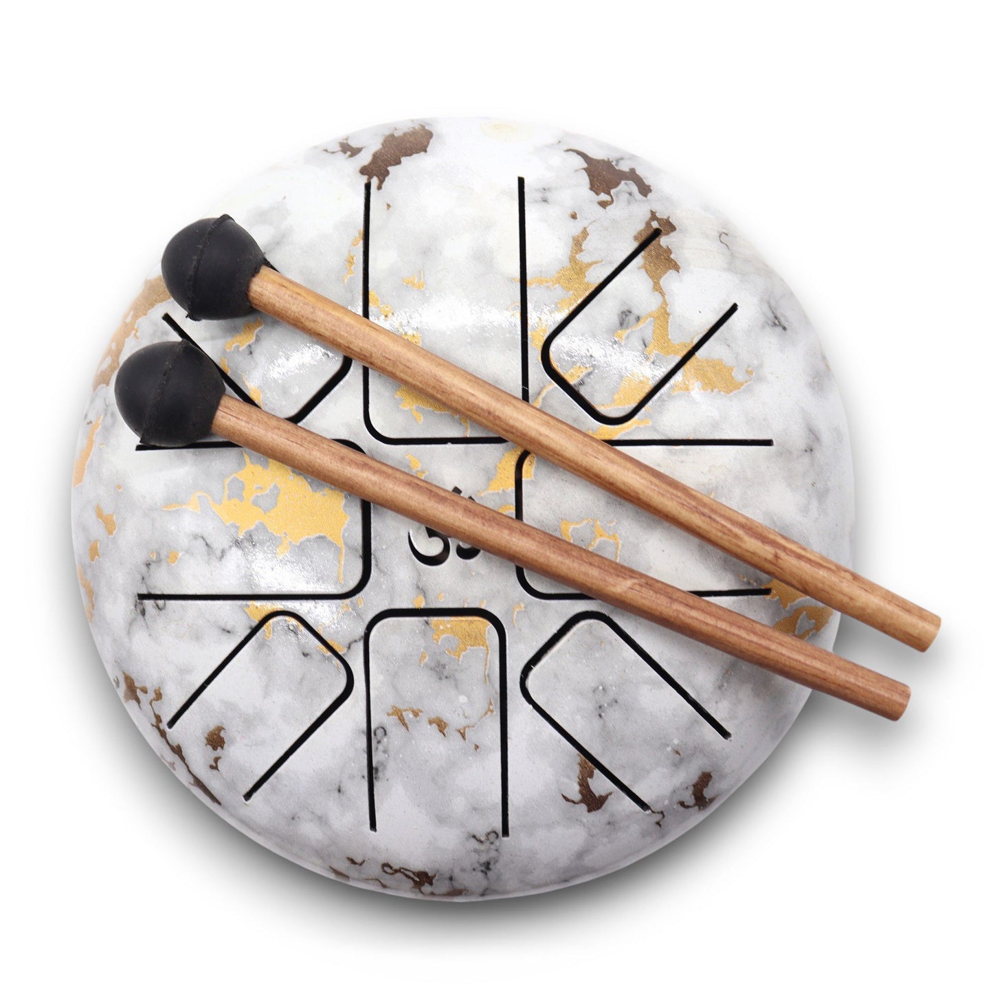 Med Hapi Drum Marble - 17x13cm | Elemental Balance Through Sound
