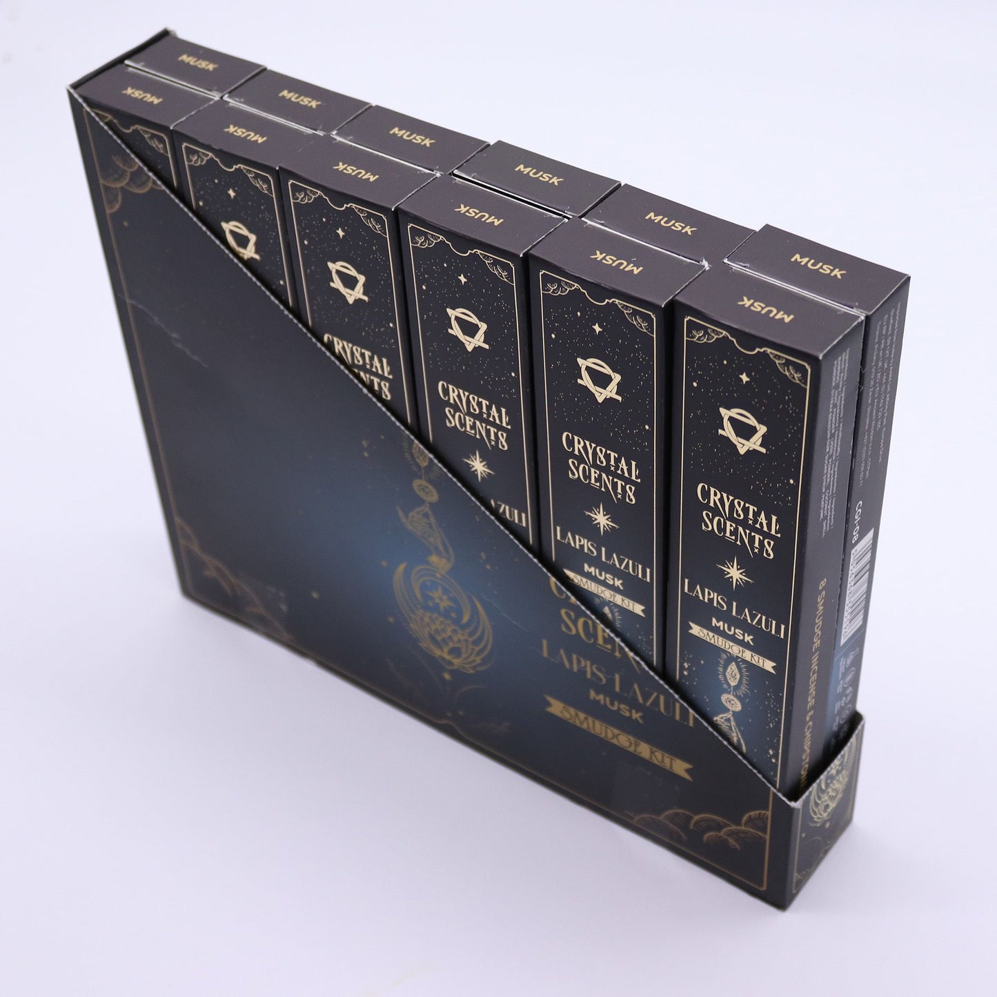 Musk Smudge Incense with Lapis Lazuli – Grounding Celestial Ritual Set