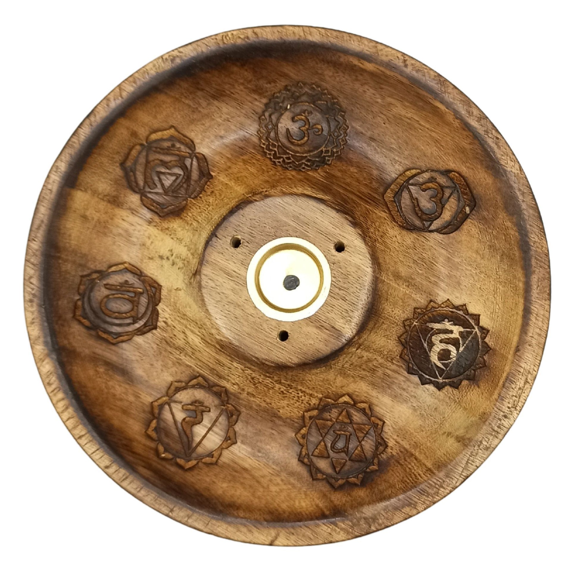 Align your energy and elevate your sacred rituals with the Incense Stick & Cone Burner Disc – 7 Chakra. This beautifully designed burner features symbolic chakra artwork that resonates with the energy centers of the body, creating a harmonious space for meditation, healing, and spiritual work. Crafted to hold both stick and cone incense, it supports a grounded and intentional practice.

The 7 Chakra design serves as a visual meditation, gently guiding your focus and breath through the subtle layers of your 