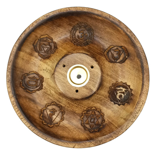 Align your energy and elevate your sacred rituals with the Incense Stick & Cone Burner Disc – 7 Chakra. This beautifully designed burner features symbolic chakra artwork that resonates with the energy centers of the body, creating a harmonious space for meditation, healing, and spiritual work. Crafted to hold both stick and cone incense, it supports a grounded and intentional practice.

The 7 Chakra design serves as a visual meditation, gently guiding your focus and breath through the subtle layers of your 