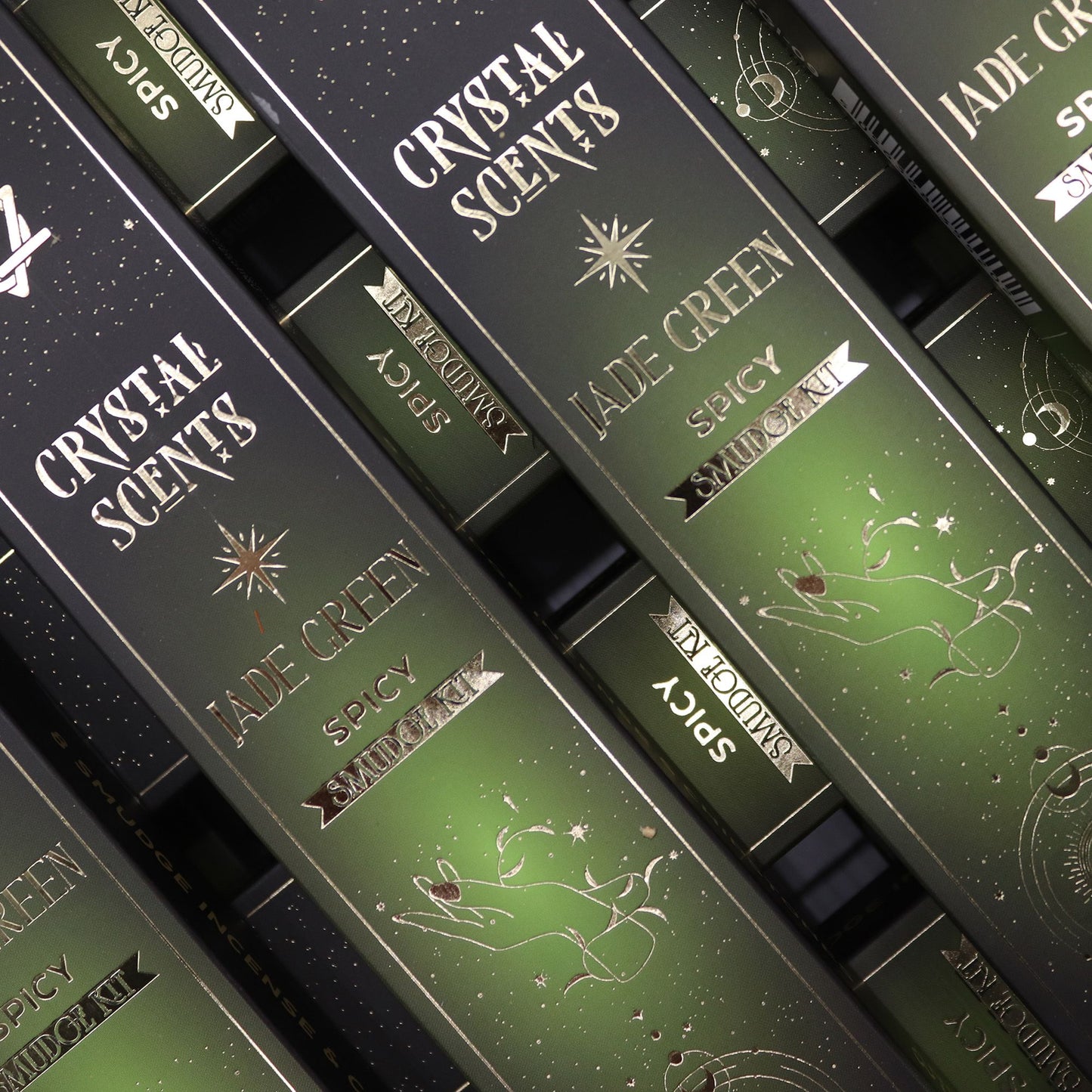 Spicy Smudge Incense with Jade – Energising Ritual Aroma Set