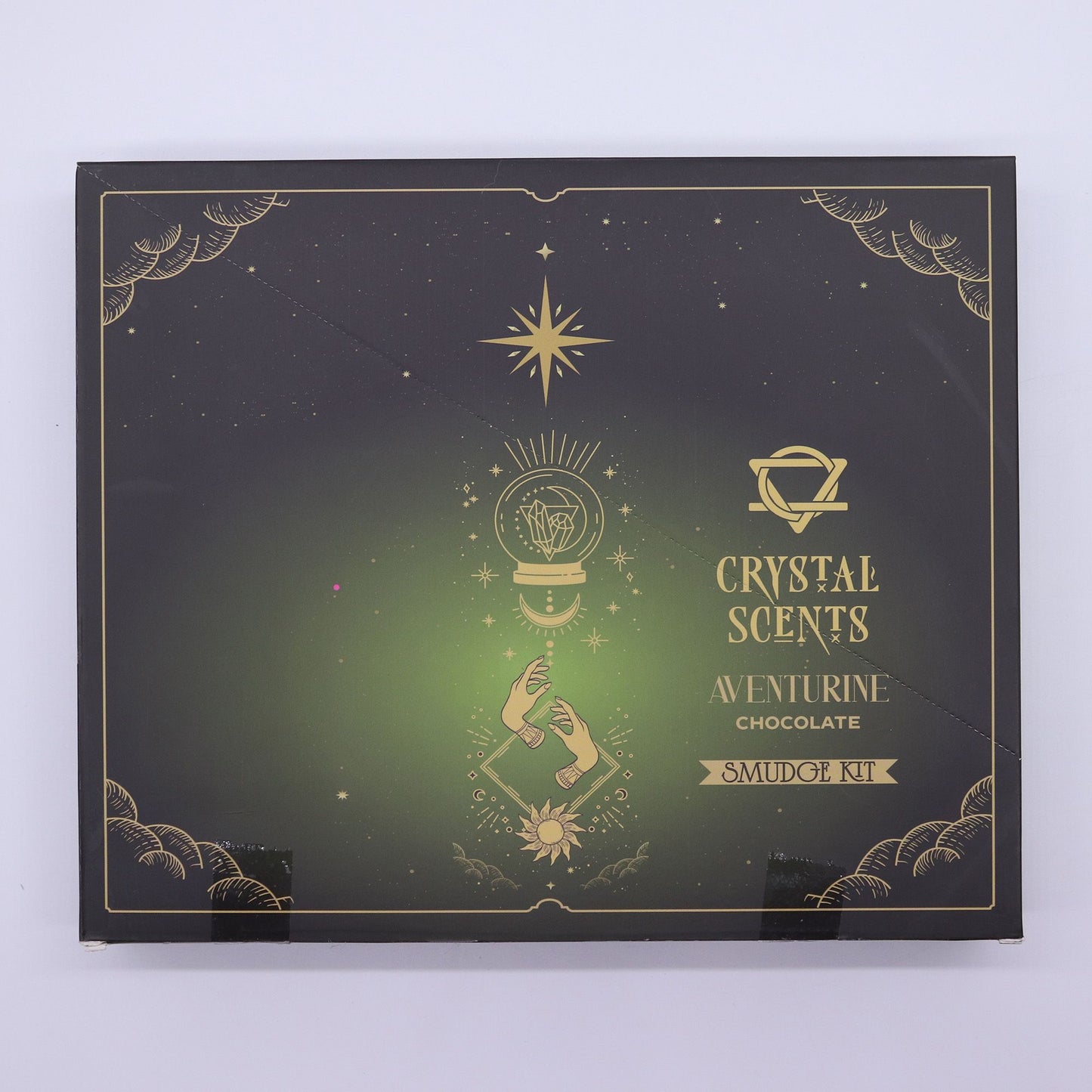 Chocolate Smudge Incense with Aventurine – Warm Sweet Ritual Aroma Set