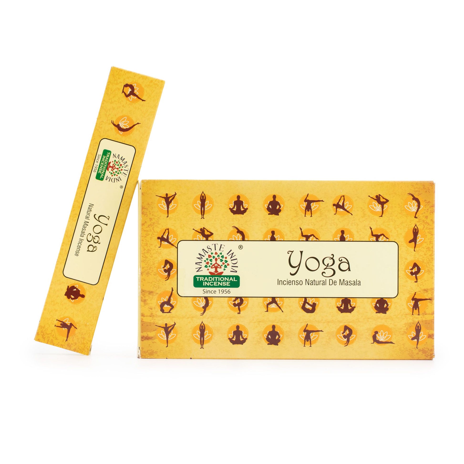 Namaste Mandala Masala Incense Yoga. 15 handcrafted Indian incense sticks with warm earthy aroma for meditation, yoga and relaxation.