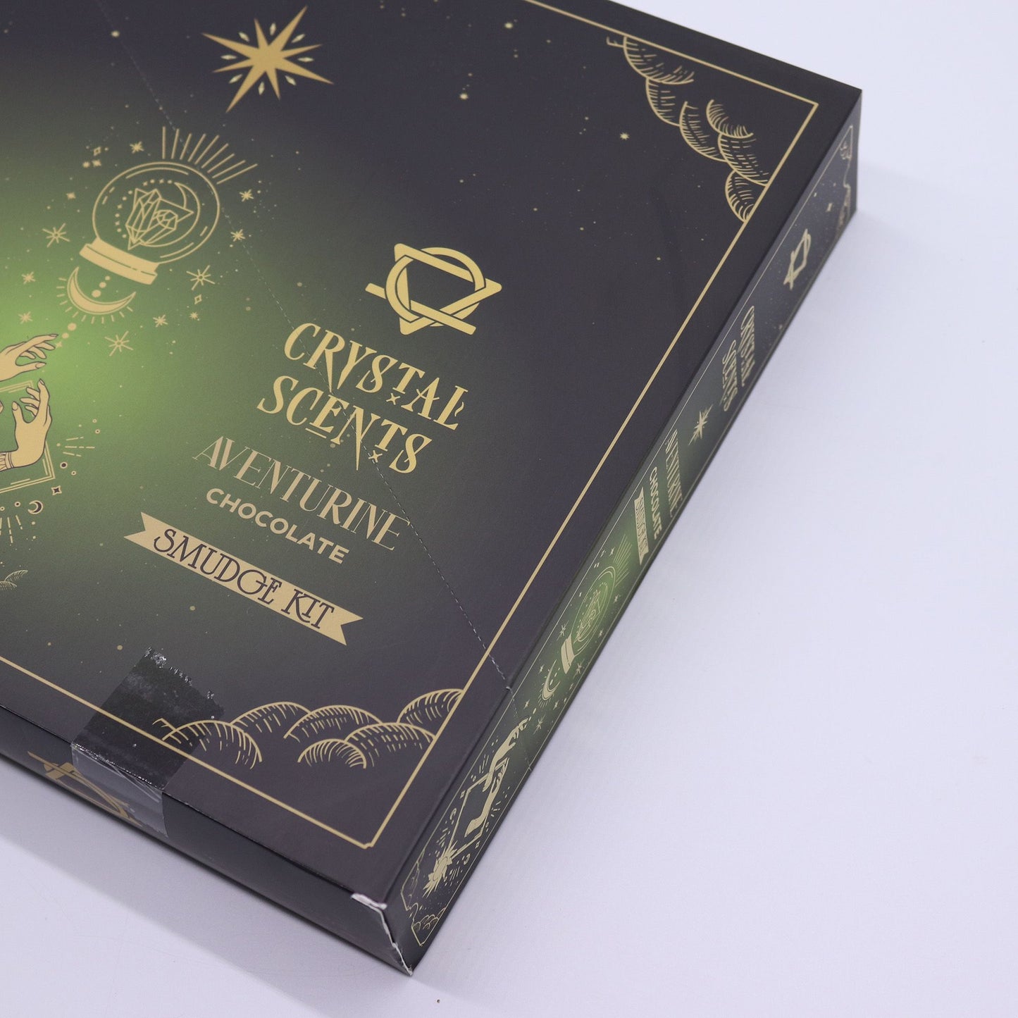 Chocolate Smudge Incense with Aventurine – Warm Sweet Ritual Aroma Set