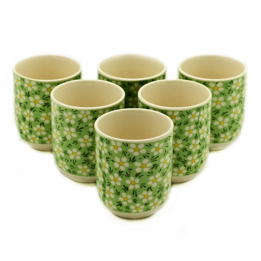 From The Witches’ Garden comes a charming set of Herbal Tea Cups – Green Daisy, designed to elevate your tea rituals into magical experiences. These small, handleless cups allow you to feel the warmth of your tea in your hands, enhancing your connection to the aromas, flavors, and the sacred moment of sipping.

Each cup features a whimsical green daisy pattern, bringing a touch of nature-inspired enchantment to your herbal infusions, meditation, or spiritual gatherings. Perfect for intimate tea ceremonies o