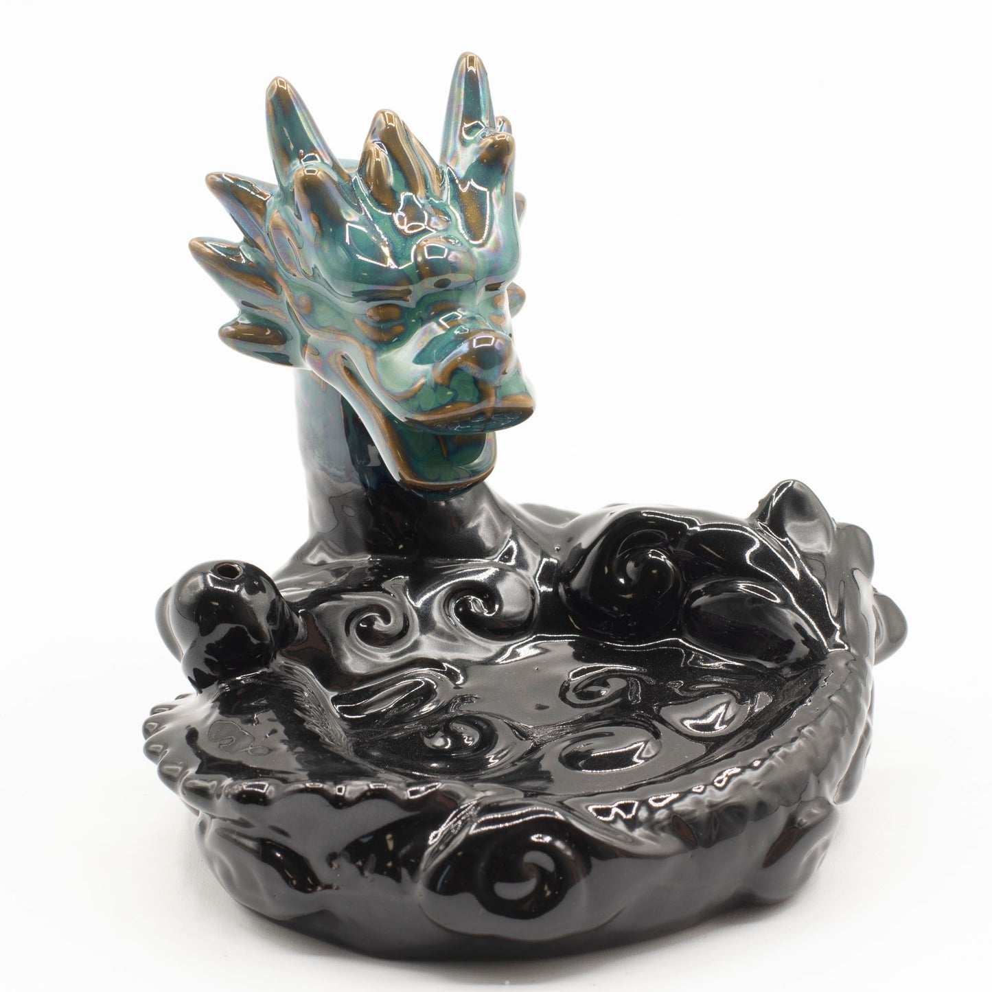 Large Dragon Pool Backflow Incense Burner – Waterfall Smoke