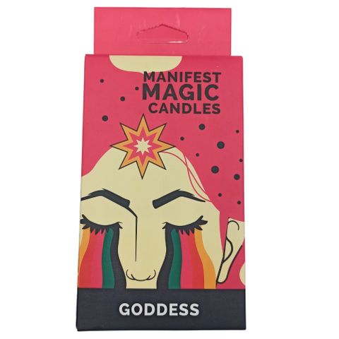 The Manifest Magic Candle serves as a powerful ally, sparking your intentions and deepening your spiritual path. Each candle is carefully crafted with purpose, perfect for meditation, ritual work, or creating a sacred, transformative space. The Pink Candle is specially designed to anchor your energy in the physical world. Its calming vibrations foster a sense of safety and resilience. Light this candle to reconnect with your foundation, awaken inner strength, and build a steadfast life base. Dimensions: Box