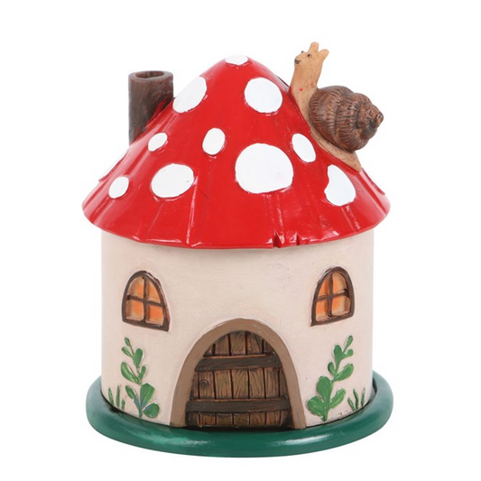 Mushroom House Resin Incense Cone Burner