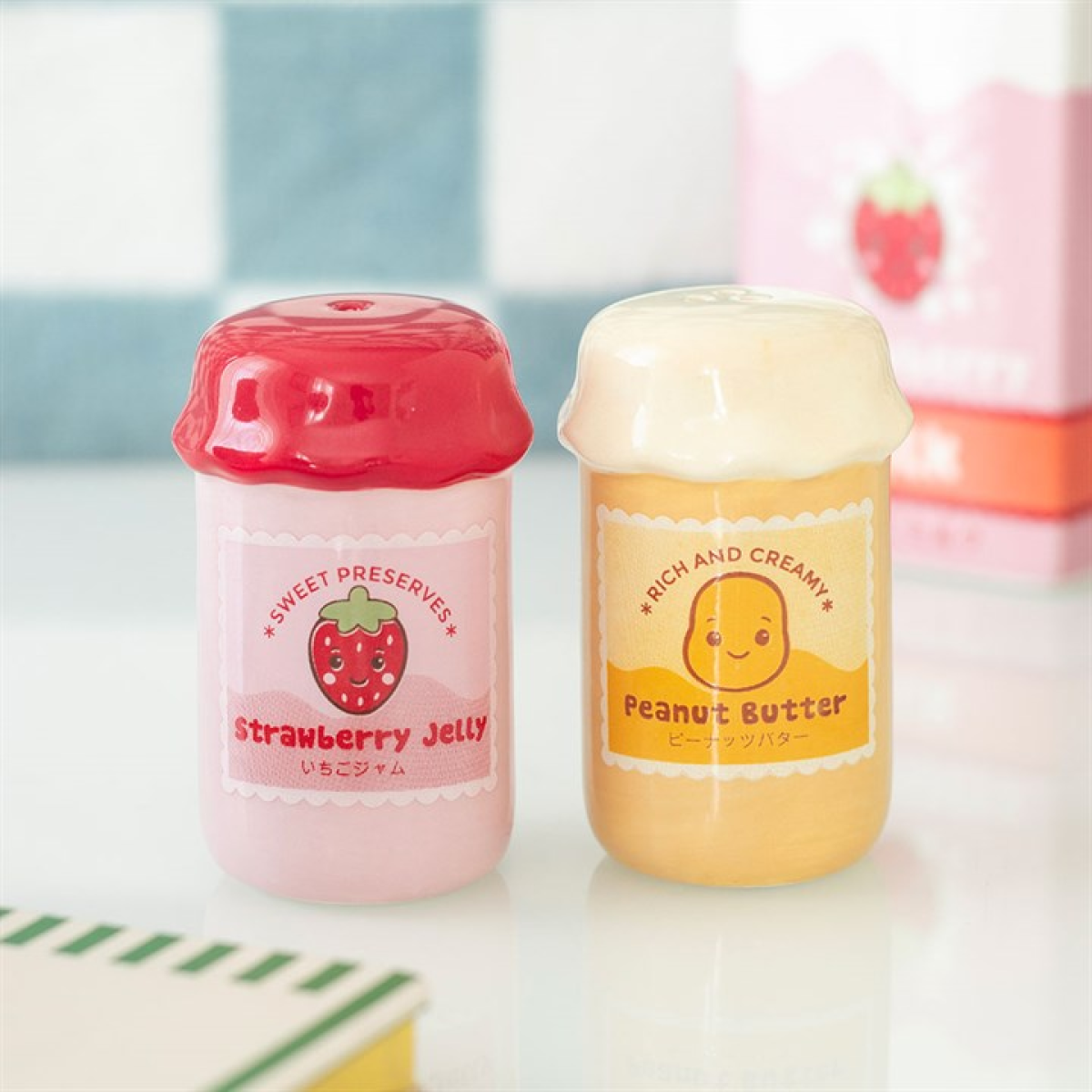 Peanut Butter & Jelly Salt and Pepper Shakers – Kawaii Set