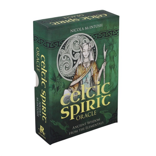 Connect with ancient wisdom through the Celtic Spirit Oracle, a deck inspired by Celtic shamanic traditions and elemental energies. Guided by gods, goddesses, and nature spirits, it encourages you to slow down, listen, and reconnect with your inner power. Designed to support spiritual growth, this deck helps you align with nature and awaken the magick within.
