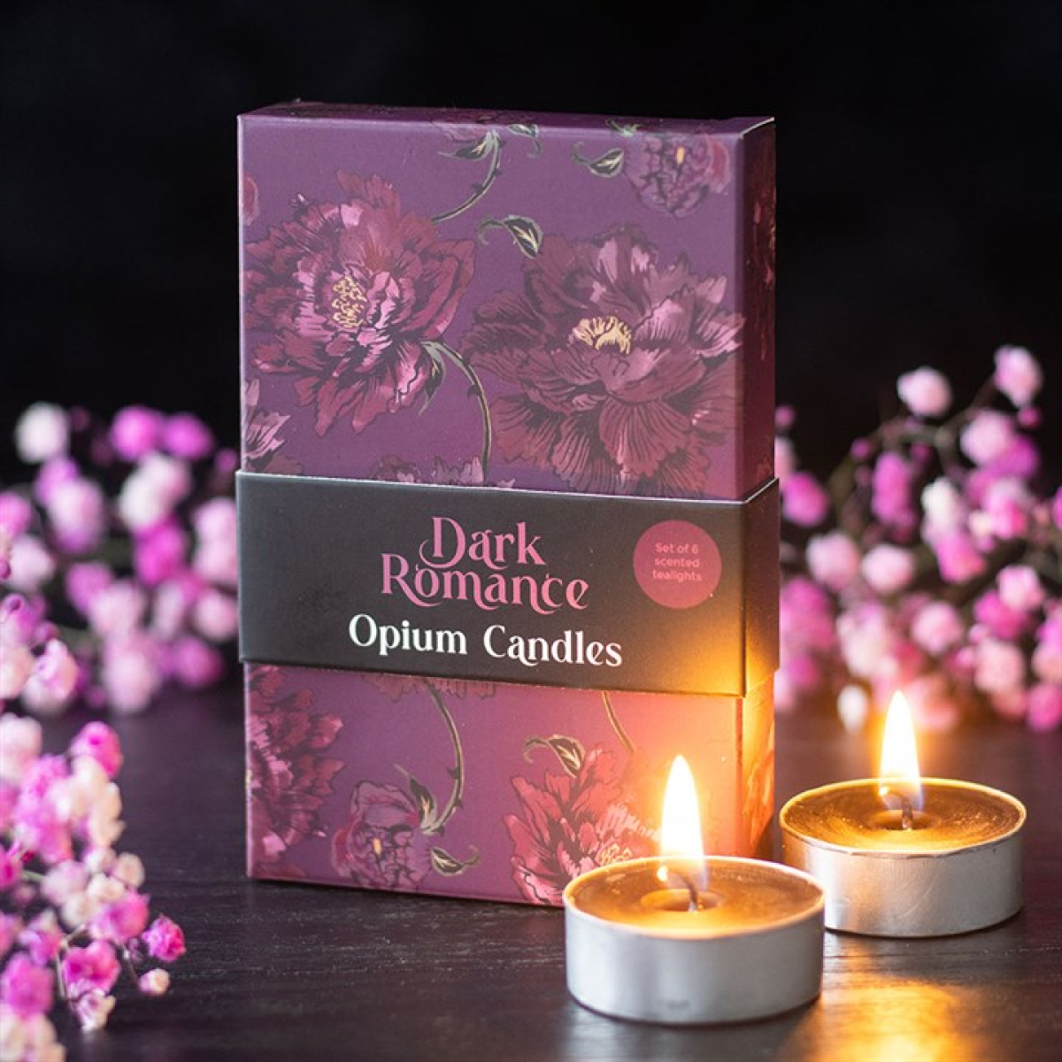 Opium Tealight Candle Set – Dark Botanical Ritual Lights